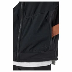 Statement Full-Zip Hooded Vest Black