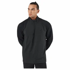 Stmnt 1/4 Zip Black