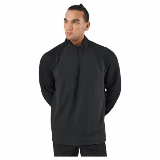 Stmnt 1/4 Zip Black