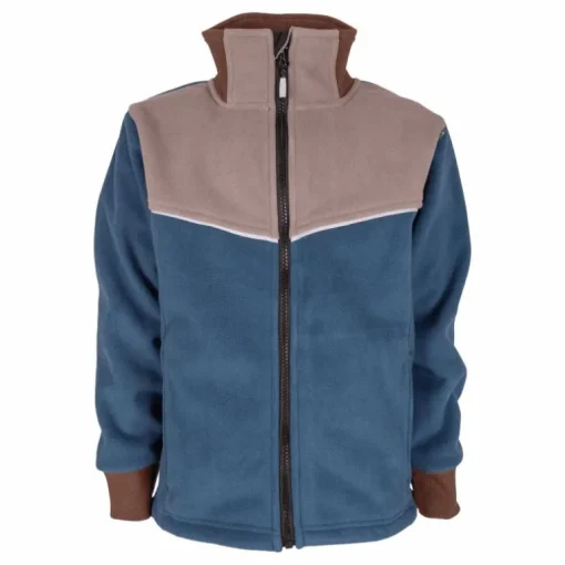 Stormy Jacket, Windfleece Grey/dark Blue