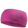 Straight Headband Wool Pink