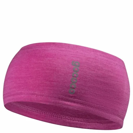 Straight Headband Wool Pink