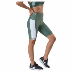 Stripe Bike Shorts Green