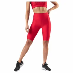 Stripe Bike Tights Red