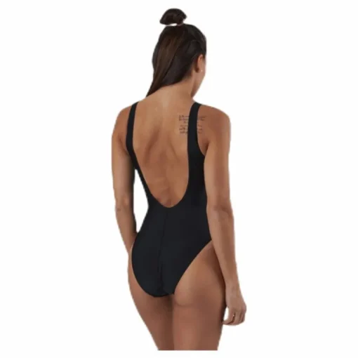 Stripe Logo Deep U-Back 1 Pcs White/Black