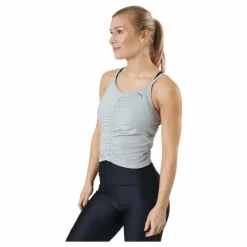 Studio Foundation Ruched Tank Light Gray Heather