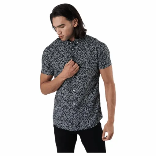 Summer Print Shirt S/s Svart