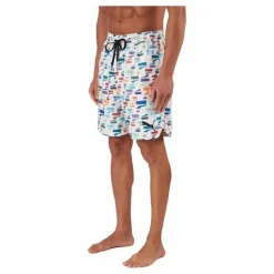 Swim Unisex Loose Fit Shorts 1 White Combo