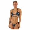 Swim Women Wrap Triangle 1p Black Combo