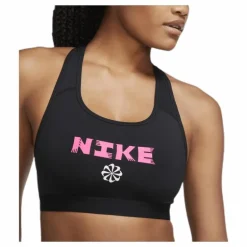 Swoosh Icon Clach Band Bra Pink/Black