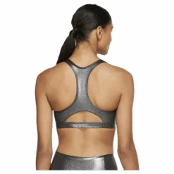 Swoosh Icon Clash Bra Black/Silver