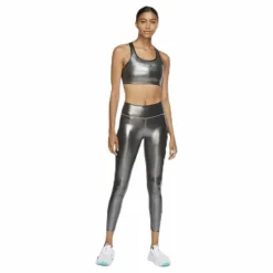 Swoosh Icon Clash Bra Black/Silver