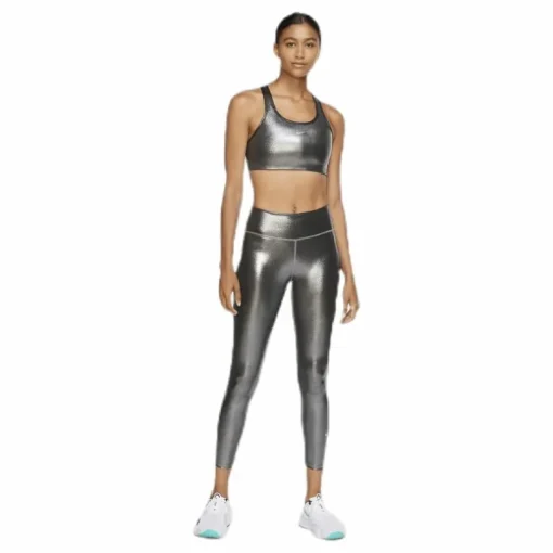 Swoosh Icon Clash Bra Black/Silver