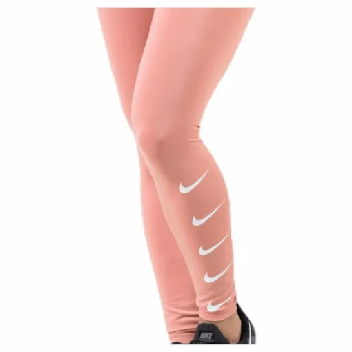 Swoosh Run Tight Pink/White