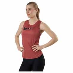 Swoosh Running Tank Red