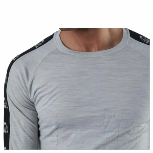 Tape Merino Wool Crew Grey