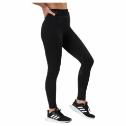 Techfit Long Branded Elastic Tight Black / White