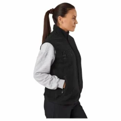 Teddy Pile Vest Black
