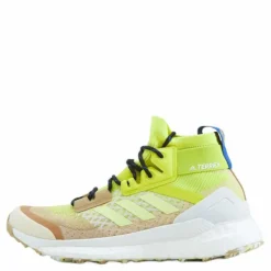 Terrex Free Hiker Primeblue Hiking Shoes Beige Tone / Pulse Yellow / Acid Yellow