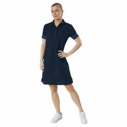 Thalia Pique Dress Blue