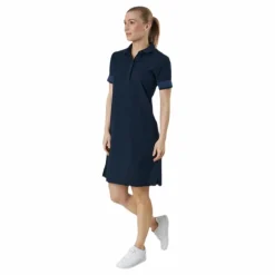 Thalia Pique Dress Blue