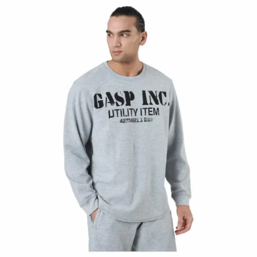 Thermal Gym Sweater Grey Melange