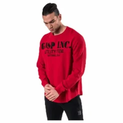 Thermal gym sweater Red