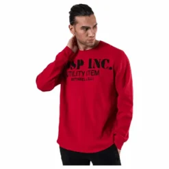Thermal gym sweater Red