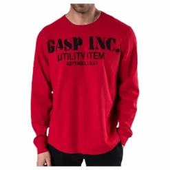 Thermal gym sweater Red