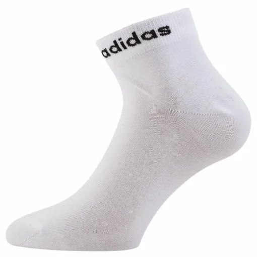 Think Linear Ankle Socks 3 Pairs White / Black