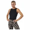 Tie Back Tank Black