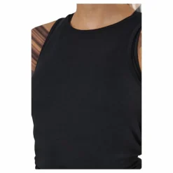 Tie Back Tank Black