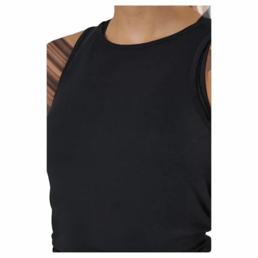 Tie Back Tank Black