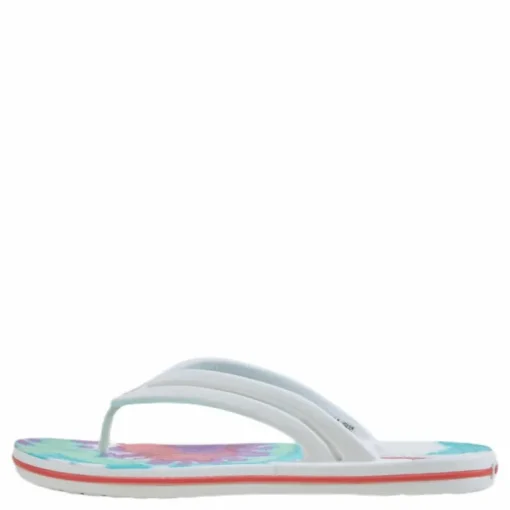 Tie Dye Flip-Flop Purple / White
