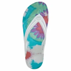 Tie Dye Flip-Flop Purple / White