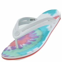 Tie Dye Flip-Flop Purple / White