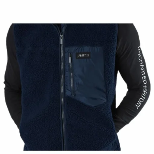 Titus Pile Vest Blue