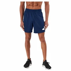 Train Essentials Logo Training Shorts Dark Blue