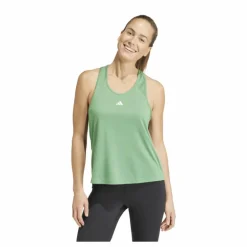 Train Essentials Minimal Branding Racerback Tank Top Green