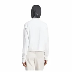 Train Essentials Minimal Branding 1/4-Zip Cover Up White