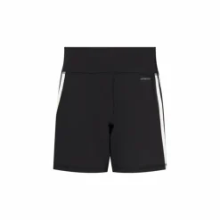 Training Essentials 3-Stripes High-Waisted Short Leggings Black