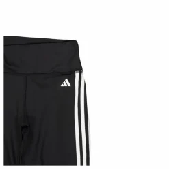 Training Essentials 3-Stripes High-Waisted Short Leggings Black