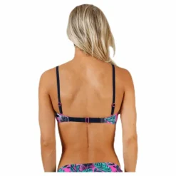 Tropic Garden Padded Bandeau Pink/Blue/Green