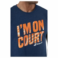 T-Shirt Message blue
