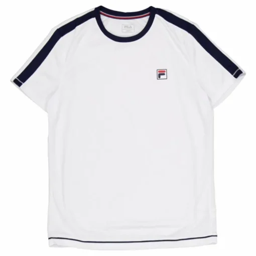 T-shirt Elias White/navy
