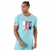 T-shirt Padel Cotton Turquoise