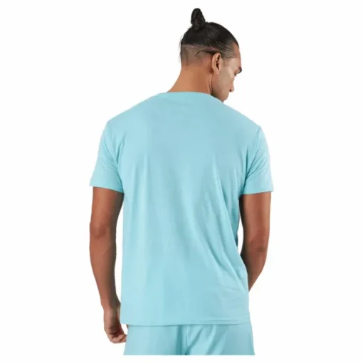 T-shirt Padel Cotton Turquoise