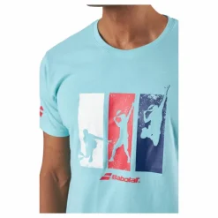 T-shirt Padel Cotton Turquoise