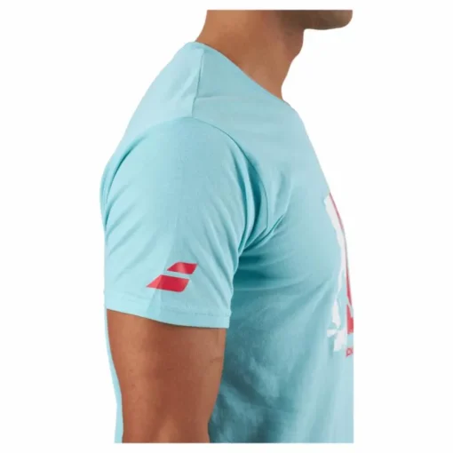 T-shirt Padel Cotton Turquoise