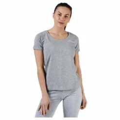 T-Shirt S/S, Logo Momba Grey